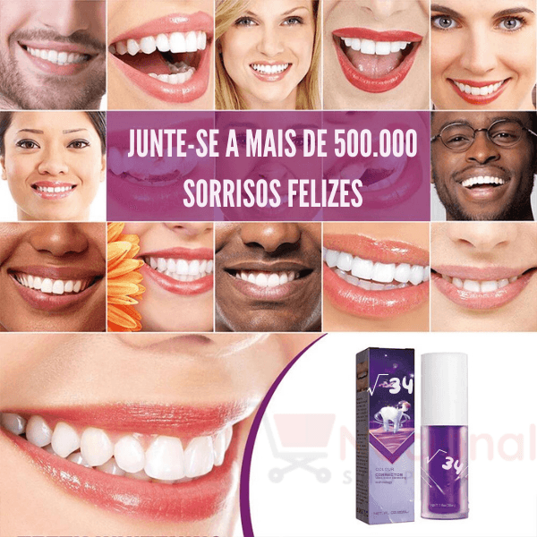 Clareador Dental V34 Original - Dentes Brancos Em Segundos - Nacional Shoppe